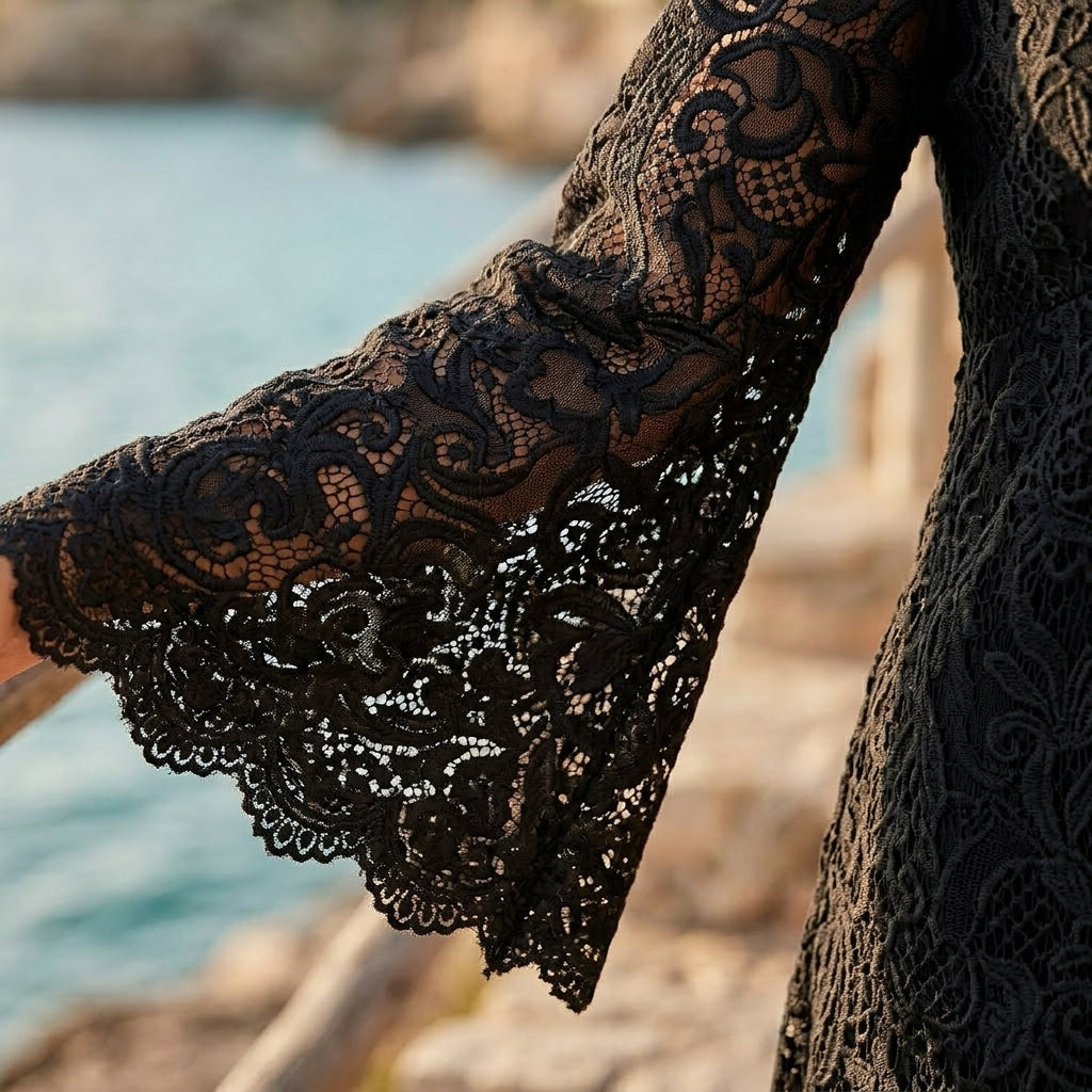 Vestido Boho Crochet Playa Mujer - Escote en V Tendencia 2026