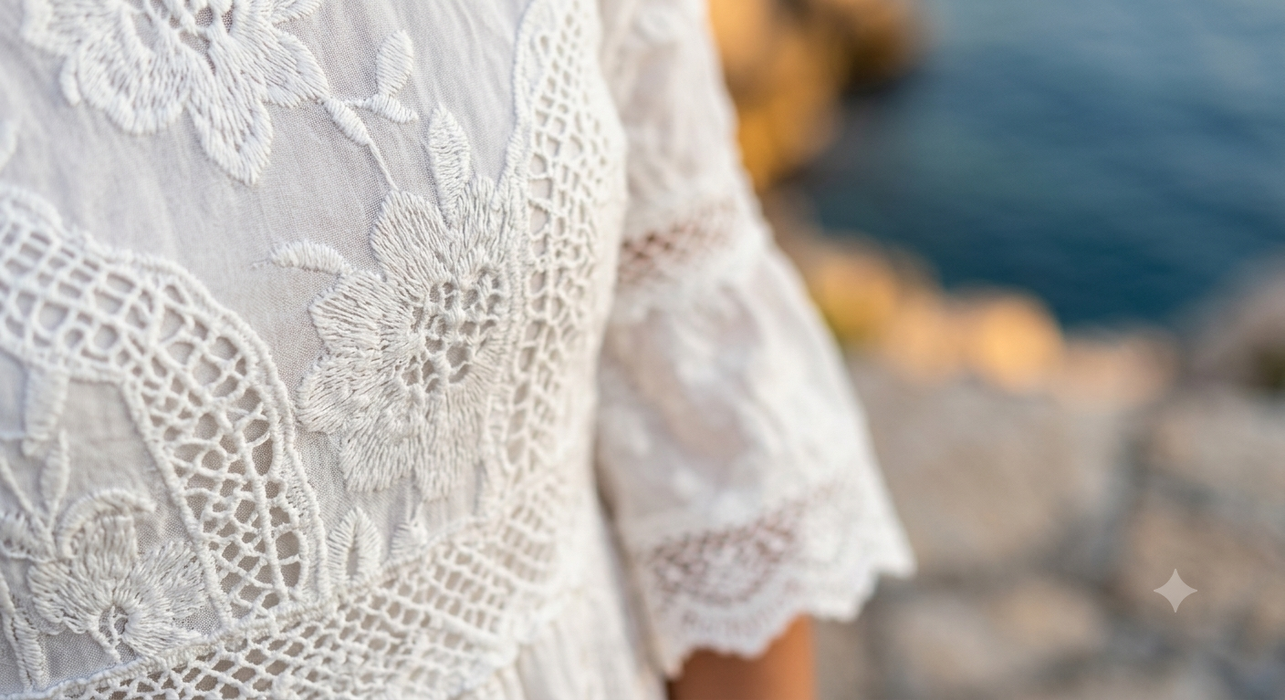 Vestido Boho Crochet Playa Mujer - Escote en V Tendencia 2026